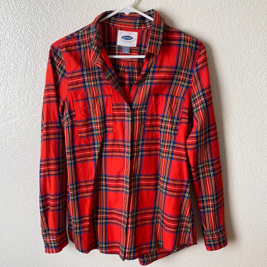 Red Flannel Button-Down